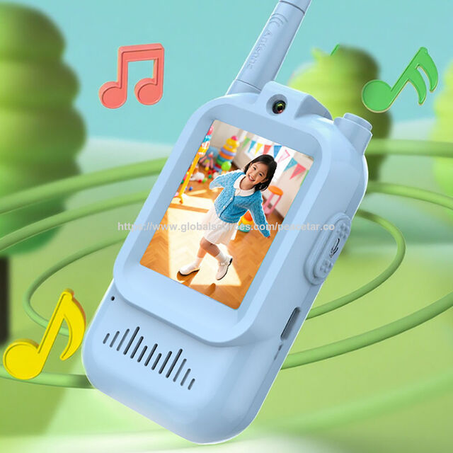 Kinderfreundliche kabellose Walkie-Talkies mit 2,0-Zoll-IPS-Display. 300.000 Pixel.