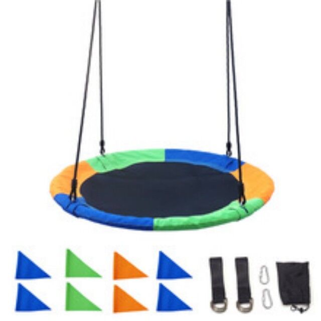 Columpio de disco de tela Oxford 900D de 1 metro y 6 colores, colores personalizables, columpio portátil y desmontable para exteriores