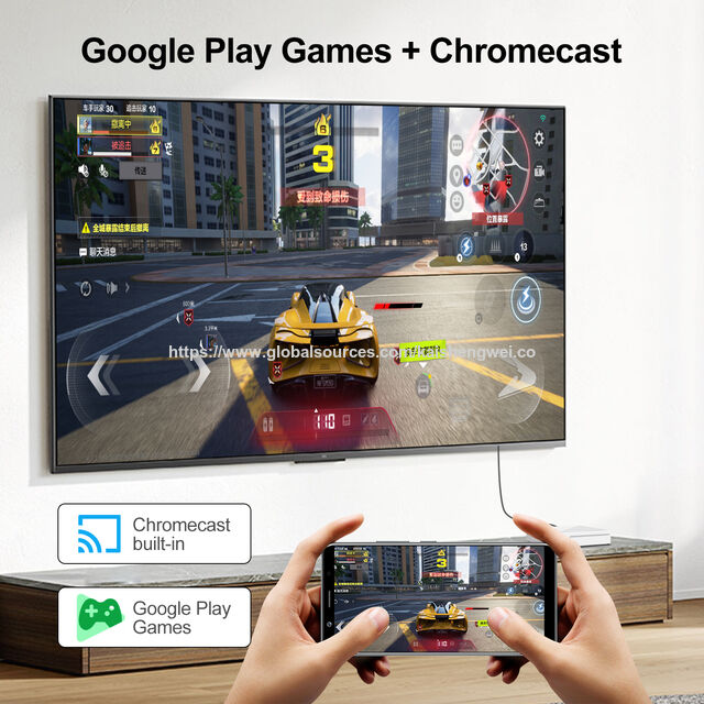 H96 MAX 4K Smart Fire TV Stick Boîtier TV Android 14 ATV H313 Double Wifi BT Processeur Quad Core 2Go/8Go RAM 16Go Stockage