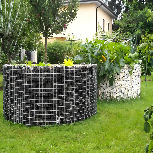 Caixa de Gabião Galvanizada Soldada, Malha Quadrada para Jardim Paisagístico, Muro de Contenção de Margem de Rio, Processamento Personalizado