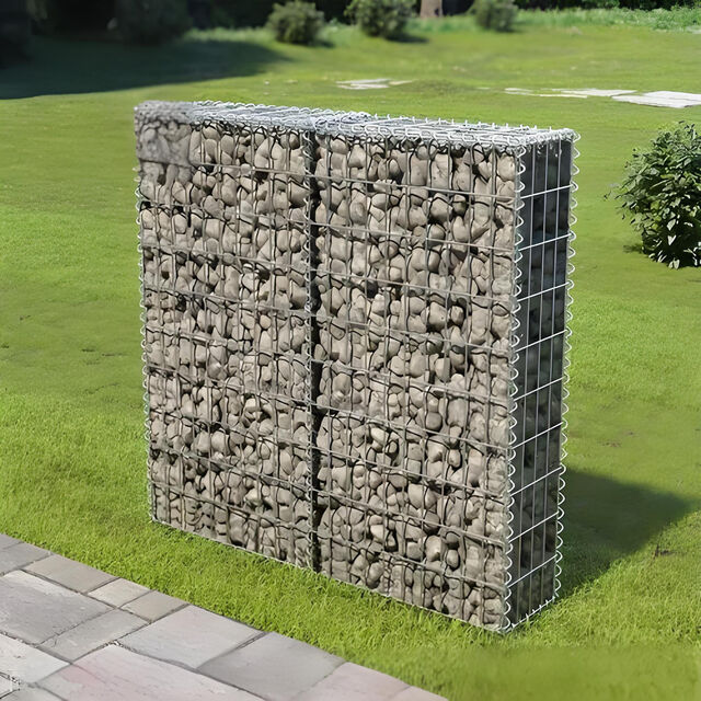 Caixa de Gabião Galvanizada Soldada, Malha Quadrada para Jardim Paisagístico, Muro de Contenção de Margem de Rio, Processamento Personalizado