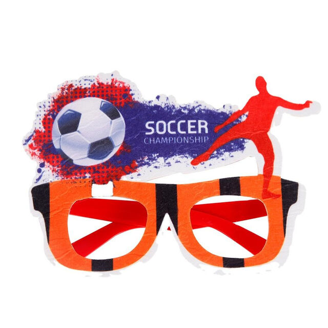 Lunettes de Football Coupe du Monde Qatar 2022 Décoration Rassemblement Fête Encouragement Accessoires Coupe du Monde de Football Lunettes DIY Fête de Fans