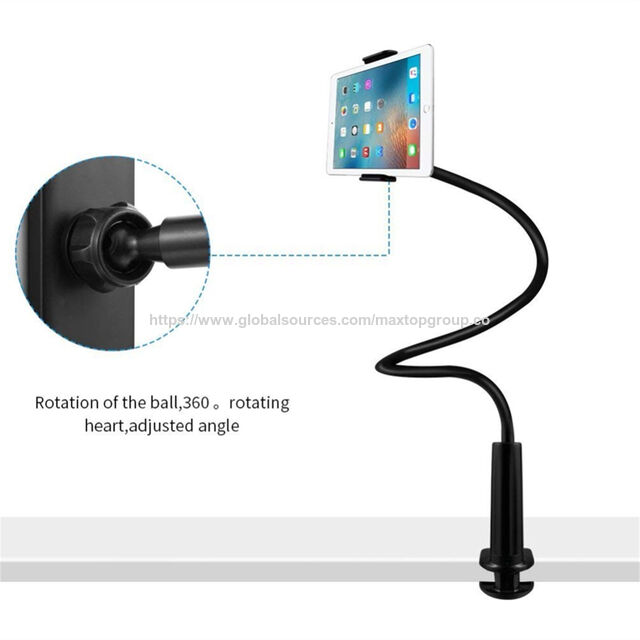 Universal Handy- und Tablet-Halterung mit Schwanenhals, Tischhalterung, Schreibtischhalterung, Mobile-Halterung