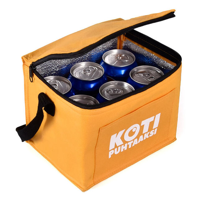 Sac Isotherme Réutilisable avec Logo Personnalisé, Petit Format, 6 Canettes, Sac à Déjeuner Isolé Non Tissé