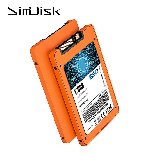 SimDisk SSD SATA Interne 2.5 Pouces 120GB 128GB 256GB 512GB 1TB 2TB Disque SSD Haute Vitesse pour Ordinateurs