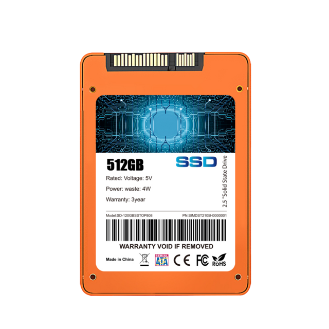 SimDisk SSD SATA Interne 2.5 Pouces 120GB 128GB 256GB 512GB 1TB 2TB Disque SSD Haute Vitesse pour Ordinateurs