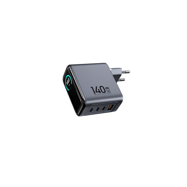 Chargeur Rapide GaN 3-en-1 100W avec 3 Ports USB-C pour Ordinateur Portable avec Affichage Numérique