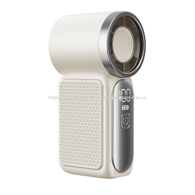 Luxuriöser, handgehaltener, wiederaufladbarer Mini-Lüfter der Klasse A im Geschenkkarton, tragbarer Mini-Handventilator mit Logo