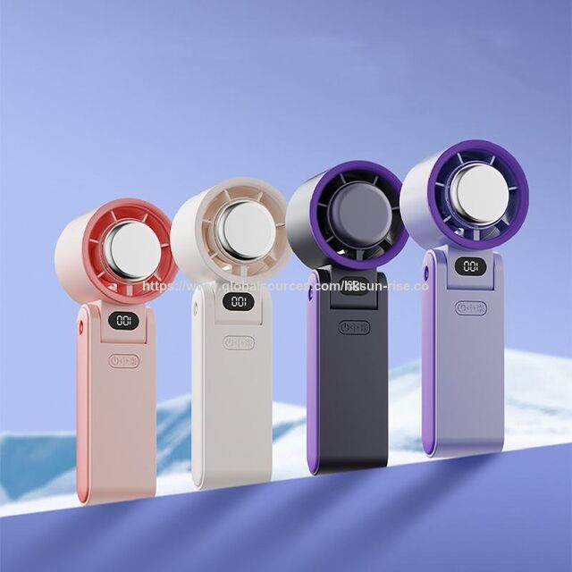 Hochgeschwindigkeits-Handheld-Turbogebläse 3600mAh USB-wiederaufladbarer Mini-Lüfter mit Kühlplatte, faltbarer tragbarer Nacken-Reiseventilator