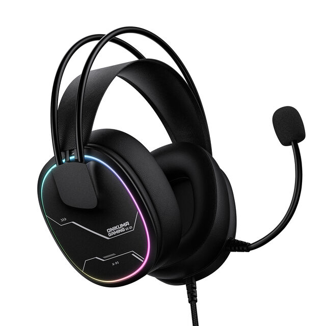 Casque filaire ONIKUMA X91 en stock en gros, codec AAC, prise audio 3,5 mm