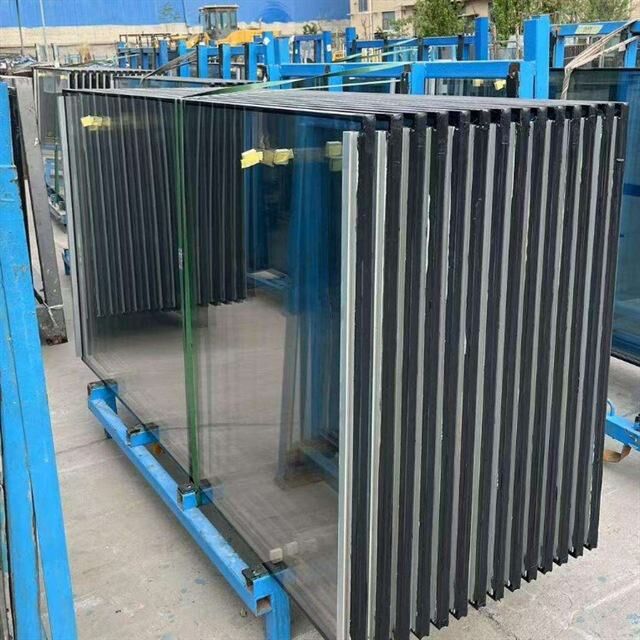Verre Isolant Faible Émissivité (Low-E) pour Mur-Rideau, Isolation Thermique et Acoustique, Économie d'Énergie, Double Vitrage Creux, Verre Architectural