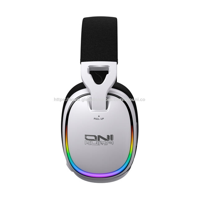 Casque de Jeu Sans Fil ONIKUMA GT805 avec Microphone Avancé à Réduction de Bruit et Éclairage RVB pour PS5, PC, Switch - Drivers de 50mm