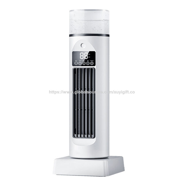 Flüsterloser Turmventilator mit Nebelfunktion, Verdunstungs-Luftkühler, Tisch-Wasserkühler, Haushalts-Sprühkühlventilator