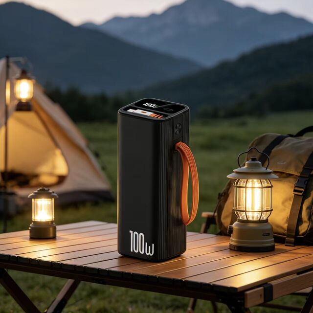 Novos Produtos 2026: Power Bank Portátil 20000mAh com Carregador PD 100W, Display LED, Suporte para Carregamento Super Rápido 2.0 para Laptop