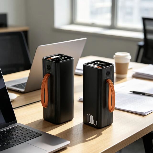 Novos Produtos 2026: Power Bank Portátil 20000mAh com Carregador PD 100W, Display LED, Suporte para Carregamento Super Rápido 2.0 para Laptop