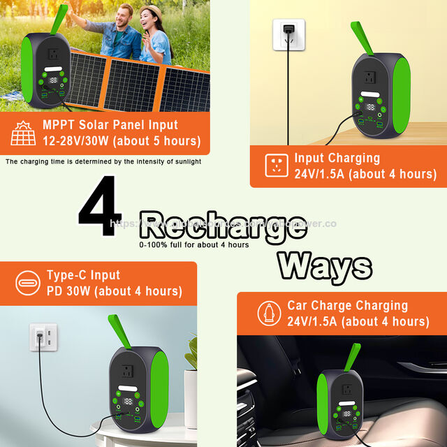 Gerador Solar YABO 120W (Pico 200W), Estação de Energia LiFePO4 31200mAh com Painel Solar de 30W, Backup UPS para Camping, Emergência, CPAP