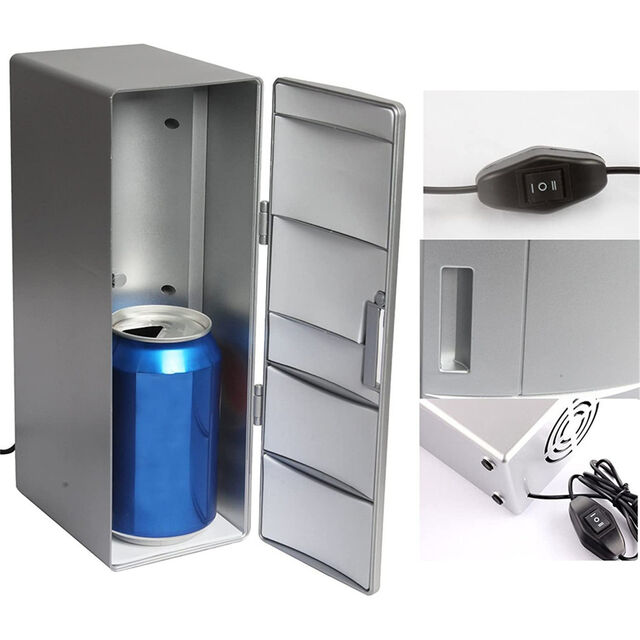 Usb fridge Cooler & Warmer Mini USB-Powered Beverage Drink Cans Cooler/Warmer Refrigerator