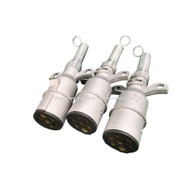Fabricant Usine Connecteur Femelle 7 Broches en Alliage de Zinc 24V pour Remorque de Camion