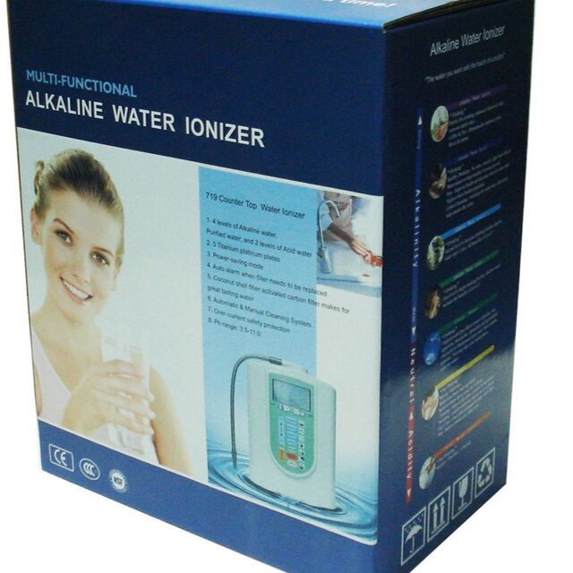 Machine à Eau Alcaline pour Comptoir, Ioniseur d'Eau Électrolytique Multifonctionnel pour la Maison