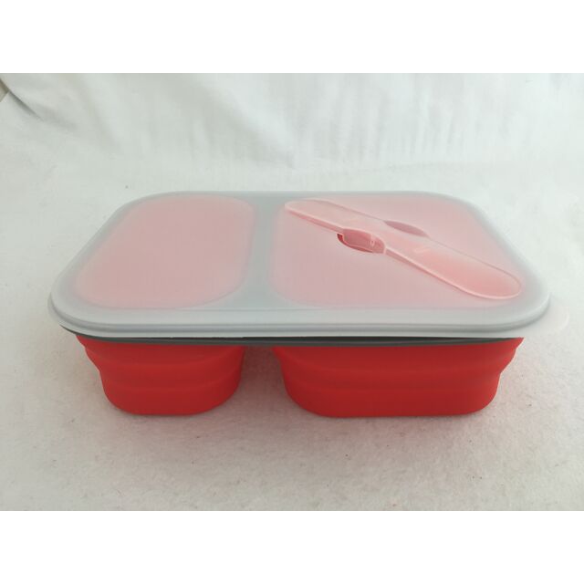CL1D-MGB145 Boîte à Déjeuner Pliable en Silicone pour Camping - Récipient Alimentaire Réutilisable