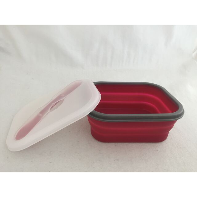 CL1D-MGB145 Boîte à Déjeuner Pliable en Silicone pour Camping - Récipient Alimentaire Réutilisable