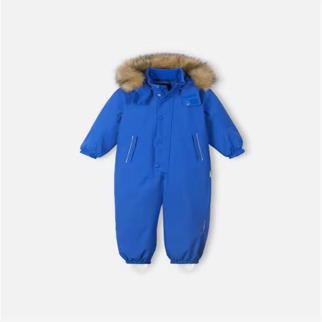 Kinder Winter Onesie Jacken Baby Mädchen und Jungen Warme Daunenmäntel Kunstpelzkragen Oberbekleidung Schnee Kundenspezifische Baumwolle OEM