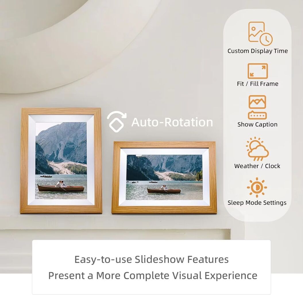 Wireless Frame Type 10.1inch Acrylic Gift Digital Picture Frame With Touch Screen 32gb Wifi ...