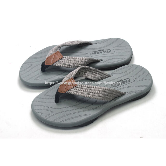 Tongs pour Hommes avec Soutien de la Voûte Plantaire, Chaussures Confortables pour la Marche, Sandales d'été de Plage à Thong avec Coussin, Sandales Thong pour Hommes