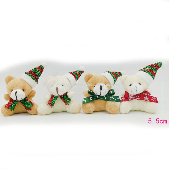 Ours en Peluche Blanc Personnalisé de Luxe pour Noël à Vendre - Jouets en Peluche Doux Personnalisés pour Cadeaux de Noël