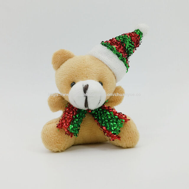 Ours en Peluche Blanc Personnalisé de Luxe pour Noël à Vendre - Jouets en Peluche Doux Personnalisés pour Cadeaux de Noël