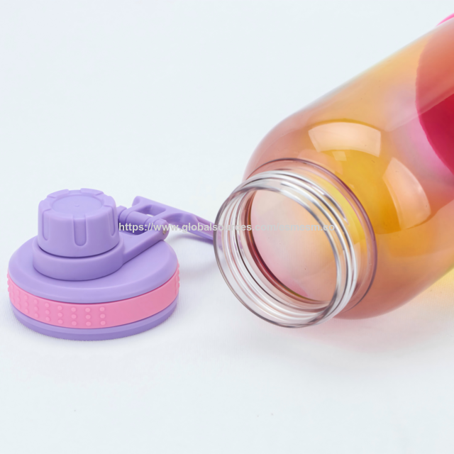 Garrafas de Água Plásticas Redondas de 100ml, 150ml, 200ml, 300ml com Bomba de Loção Personalizada para Cuidados Pessoais