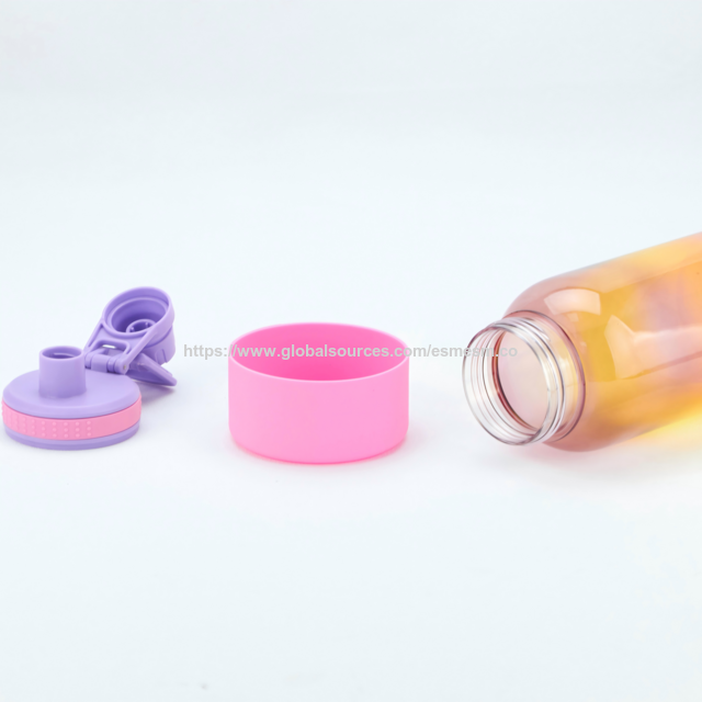 Garrafas de Água Plásticas Redondas de 100ml, 150ml, 200ml, 300ml com Bomba de Loção Personalizada para Cuidados Pessoais