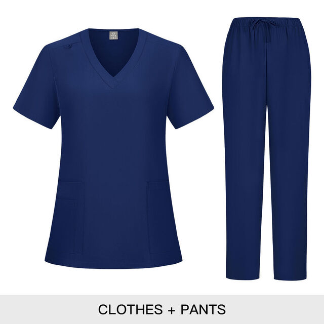 Combinaison Médicale en Tissu Doux, Respirante et Confortable, Uniforme d'Infirmière pour le Travail Hospitalier