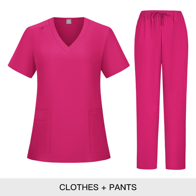 Combinaison Médicale en Tissu Doux, Respirante et Confortable, Uniforme d'Infirmière pour le Travail Hospitalier