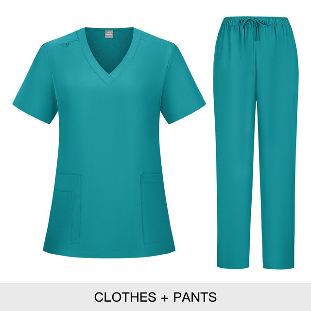 Combinaison Médicale en Tissu Doux, Respirante et Confortable, Uniforme d'Infirmière pour le Travail Hospitalier