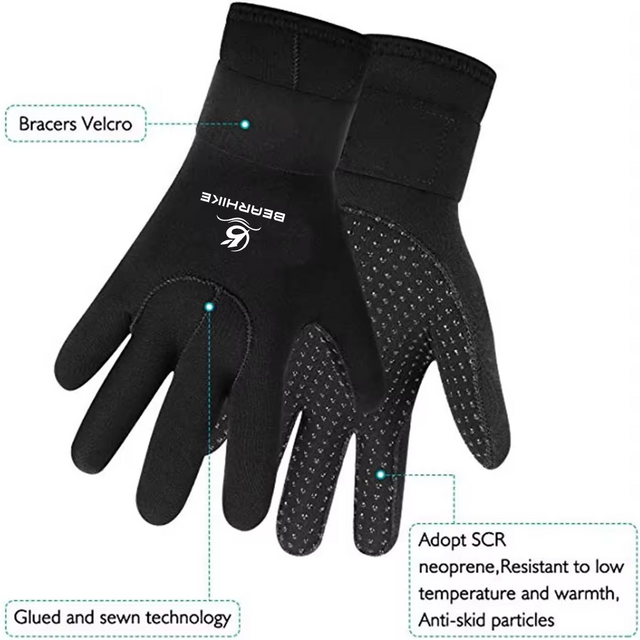 Vollständig rutschfeste Neopren-Tauchsport-Handschuhe
