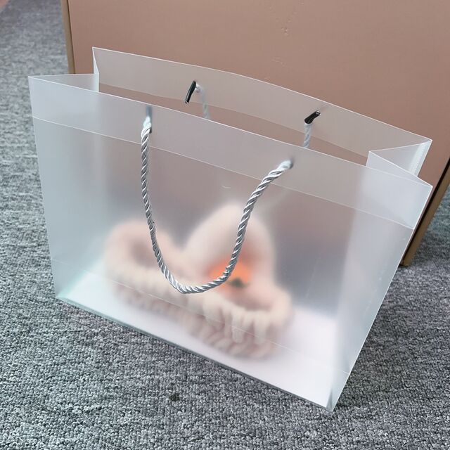 Bolsa de Presente Transparente à Prova d'Água de Plástico Fosco