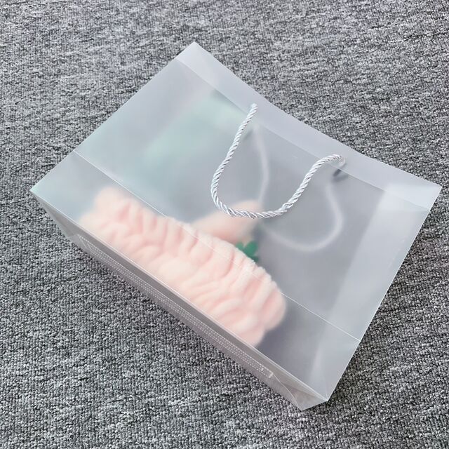 Bolsa de Presente Transparente à Prova d'Água de Plástico Fosco