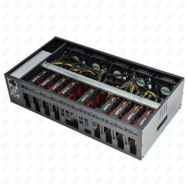 X79 9-GPU Server Case | 2500W PSU & 60mm Slot Mining Rig Rack