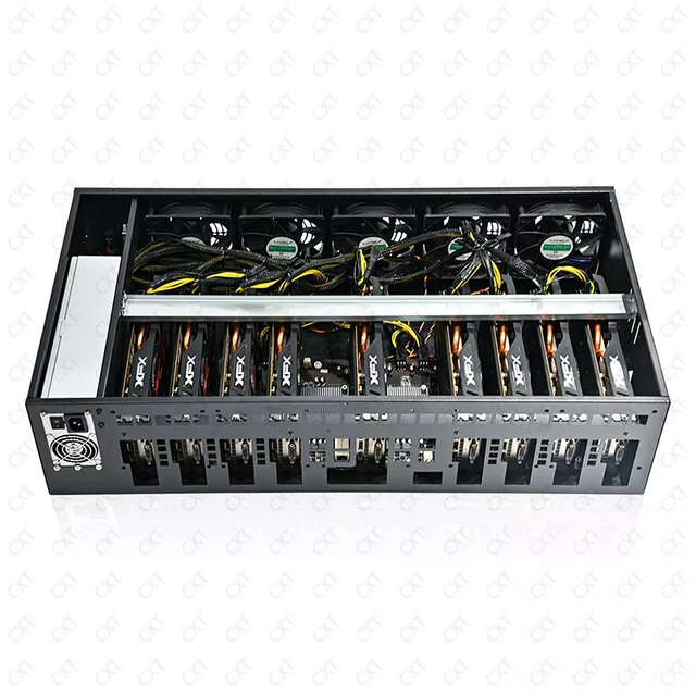 X79 9-GPU Server Case | 2500W PSU & 60mm Slot Mining Rig Rack