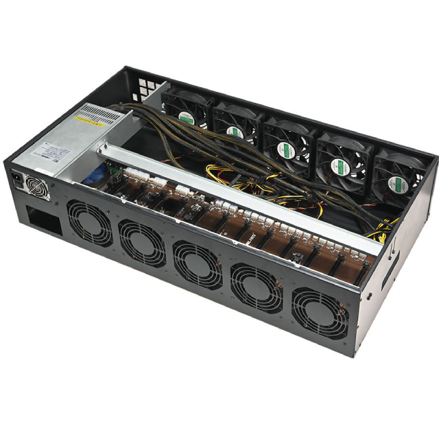 12 GPU Server Case B250 Motherboard 5.5cm Spacing | Lianli