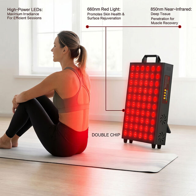 Panel de Terapia de Luz Roja | Dispositivo Infrarrojo LED de 630nm y 850nm