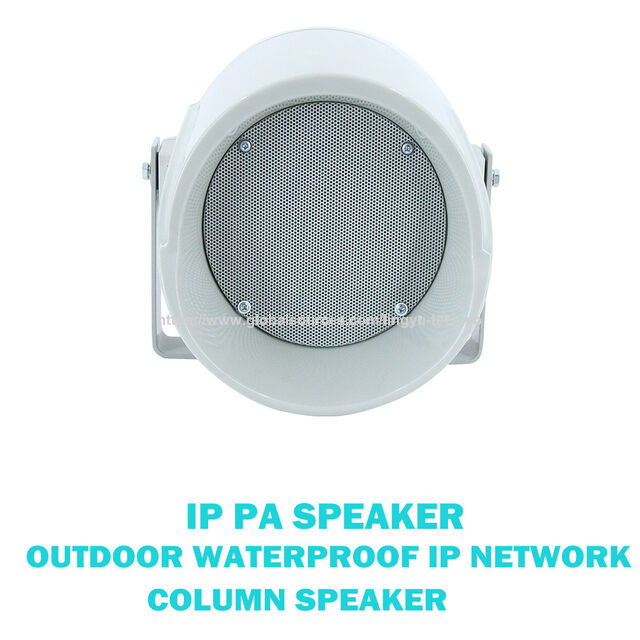 Haut-parleur réseau IP étanche IP55 | Double alimentation POE et CC pour diffusion commerciale