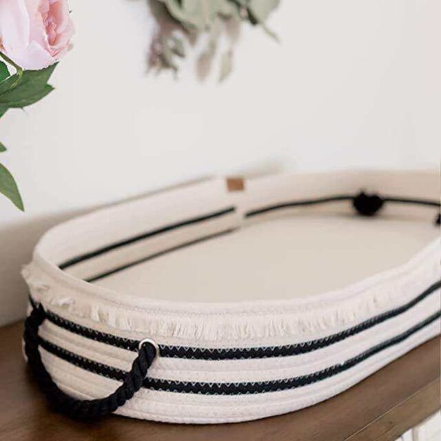 Hand Woven Portable Organic Baby Changing Moses Basket