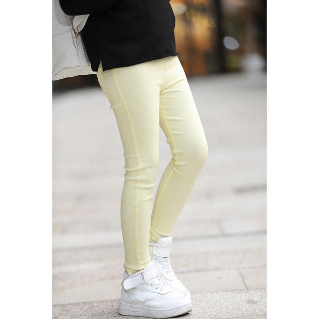 Leggings Courts Décontractés Fines Couleur Bonbon pour Filles
