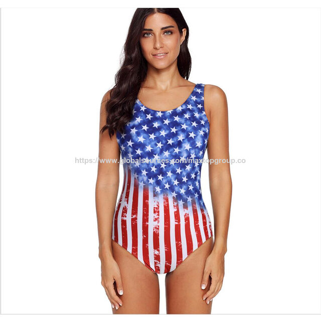 Figurbetonter Einteiler Badeanzug, Klassischer Lycra Damen Badeanzug mit gepolstertem BH, weiche Monokinis