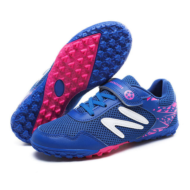 Lace Up Free Kids Outdoor Turf Football Shoes