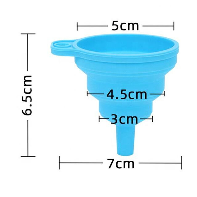 Embudo Plegable de Silicona de Grado Alimenticio