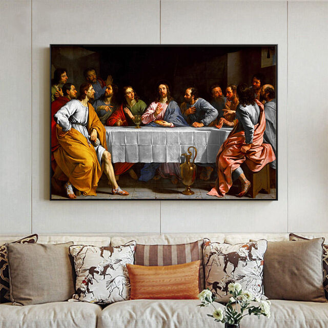 Pintura de Arte Mural Impresa con Temática Religiosa