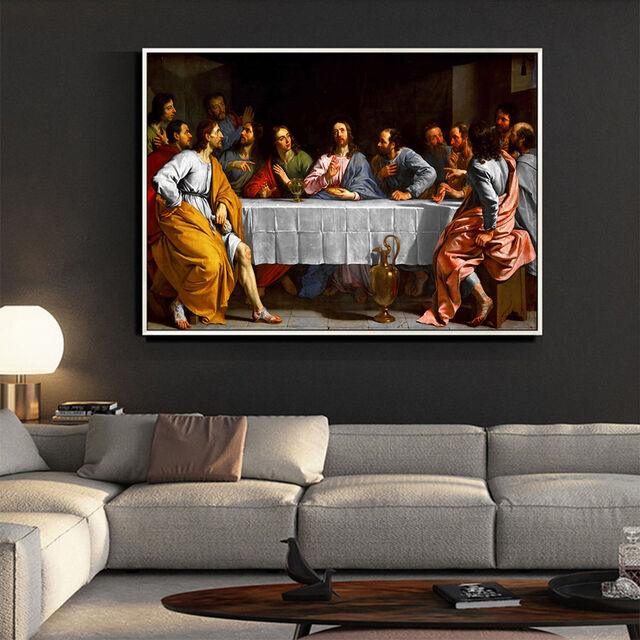 Pintura de Arte Mural Impresa con Temática Religiosa